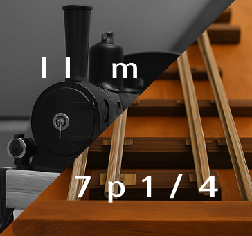 Rail Univers 1/22,5 et 7 pouces 1/4